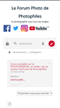 Mobile Screenshot of forum-photophiles.com